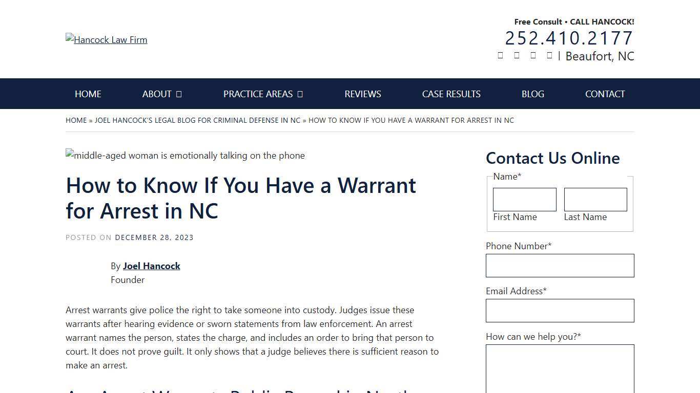 How to Know If You Have a Warrant for Arrest in NC
